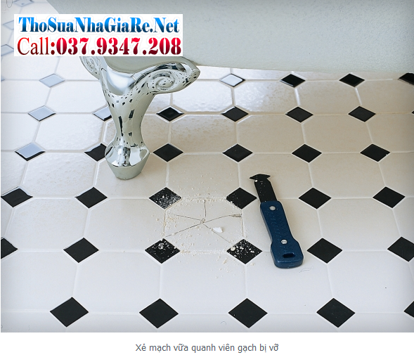 Cách tự sửa gạch lát nền khi bị vỡ đơn giản hiệu quả